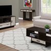 Mod Open Cubby and Drawer Cappuccino Finish Coffee Table - Image 3