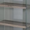 60" Particle Board and Clear Tempered Glass Bookcase - Image 3
