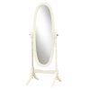 20" x 23" 59" Antique Oval Wood Frame  Mirror