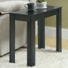 12" x 23.75" x 21.5" Black Particle Board Laminate Mdf  Accent Table - Image 5