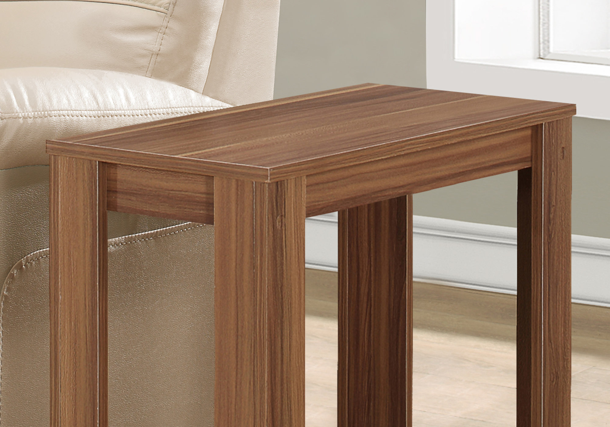 11.75" x 23.75" x 22" Walnut Particle Board Laminate Accent Table - Image 2
