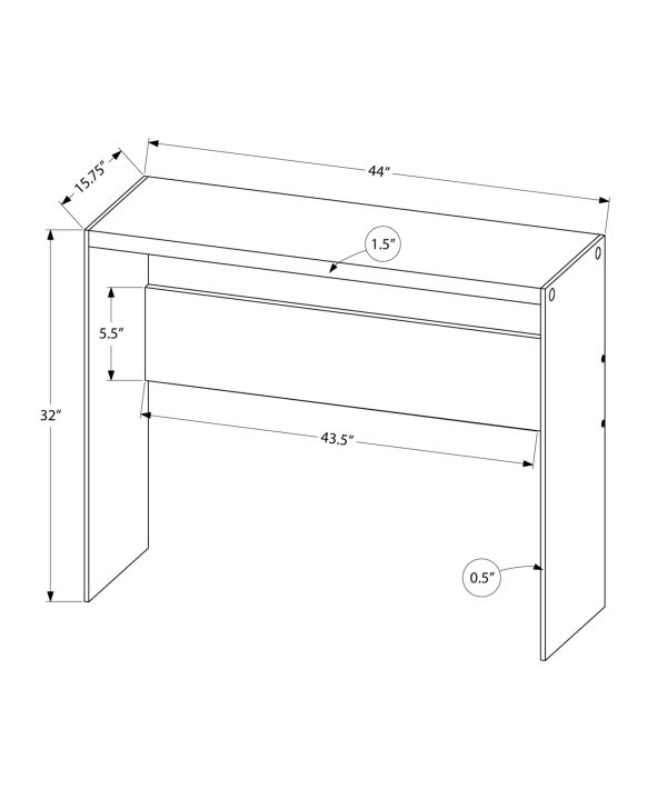 32" Grey Cement Particle Board and Clear Tempered Glass Accent Table - Image 4