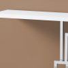 32" Particle Board and Chrome Metal Accent Table - Image 3