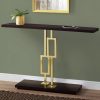 12" x 47.25" x 31" CappuccinoGold Metal Accent Table - Image 5