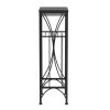12.5" x 16.25" x 40.5" Black Metal Wine Bottle and Glass Rack Home Bar - Image 4