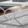 22" x 44" x 18.5" White Metal  Coffee Table - Image 2