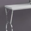 12" x 42.25" x 30.5" White Metal Accent Table - Image 2
