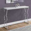 12" x 42.25" x 30.5" White Metal Accent Table - Image 5
