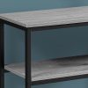 12" x 42" x 32" Black Metal Accent Table - Image 2