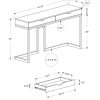 32" Dark Taupe Finish and Black Metal Accent Table - Image 4