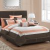 Full Size Rich Dark Brown Leather Look Bed - Image 2