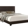 Brown Standard Bed Upholstered With Headboard - Image 2