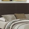 Brown Standard Bed Upholstered With Headboard - Image 3
