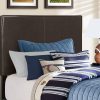 81" x 43" x 45.75" Brown Foam Solid Wood Leather Look  Twin Size Bed - Image 2