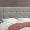 64.25" x 85.25" x 45" Grey Linen - Queen Size Bed - Image 2