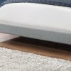 70.25" x 87.25" x 47.25" Grey Foam Solid Wood Linen Queen Size Bed - Image 2