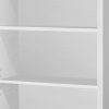 47.5" White Particle Board and MDF Bookshelf with Adjustable Shelves - Image 3