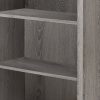 47.5" Dark Taupe Particle Board and MDF Bookshelf with Adjustable Shelves - Image 3
