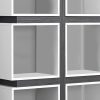 12" x 33.5" x 71.25" White Grey Particle Board Hollow Core  Bookcase With A Hollow Core - Image 2