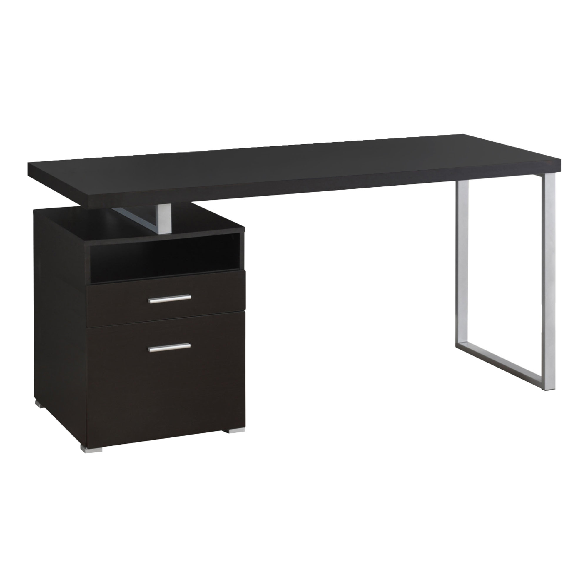30" Particle Board and Grey Metal Computer Desk - Image 2