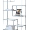 72" Metal and Tempered Glass Bookcase - Image 2