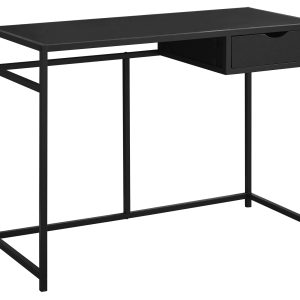 20" Black Rectangular Computer Desk