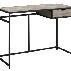 20" Taupe Rectangular Computer Desk