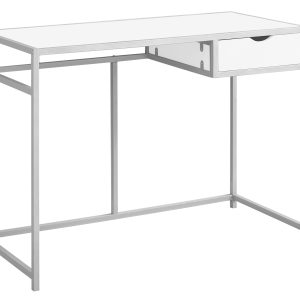 20" White Rectangular Computer Desk