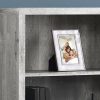 11.75" x 23.75" x 47.5" Grey Particle Board Adjustable Shelves  Bookshelf - Image 2