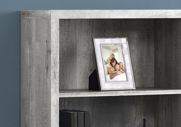 11.75" x 23.75" x 47.5" Grey Particle Board Adjustable Shelves  Bookshelf - Image 2