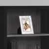 11.75" x 23.75" x 47.5" Black Grey Particle Board Adjustable Shelves  Bookshelf - Image 2