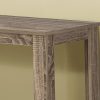 18" x 44" x 28" Dark Taupe Finish Accent Table - Image 2