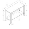 18" x 44" x 28" Dark Taupe Finish Accent Table - Image 3