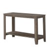 18" x 44" x 28" Dark Taupe Finish Accent Table - Image 5