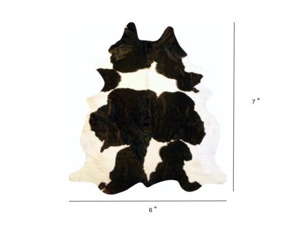 6 Ft Holstein Brindled Cowhide Rug - Image 5