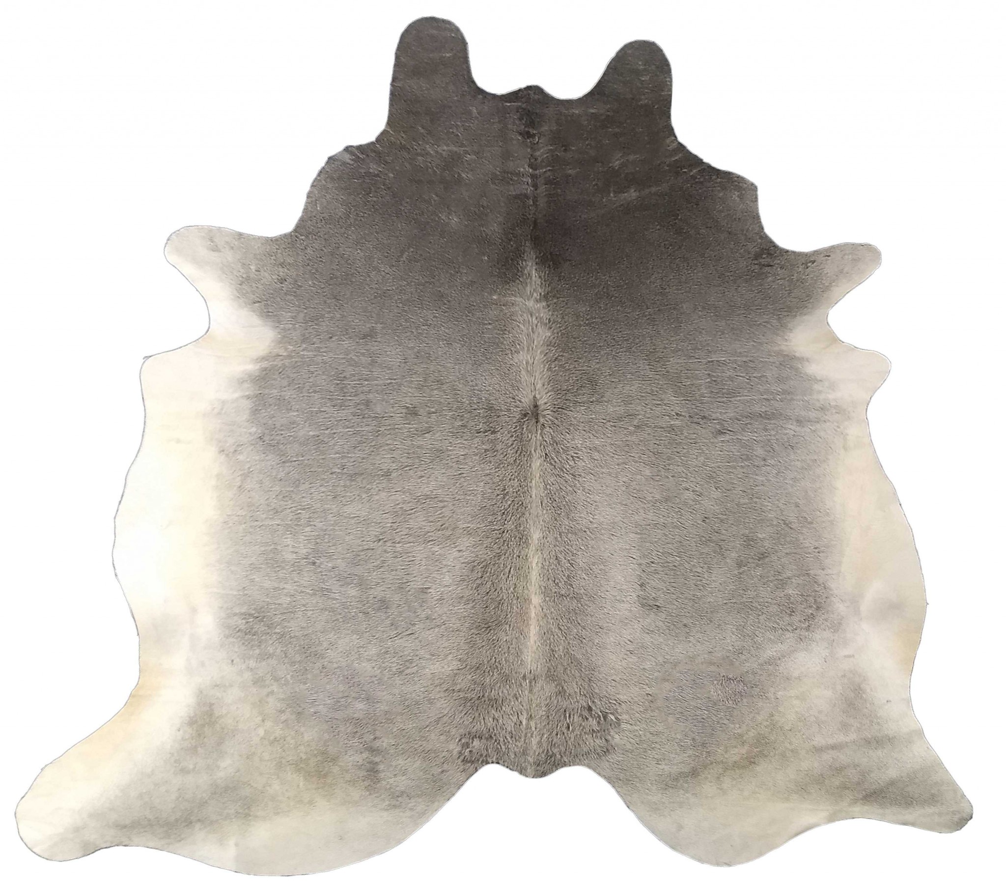 6 Ft Natural Grey Brindled Cowhide Rug - Image 2