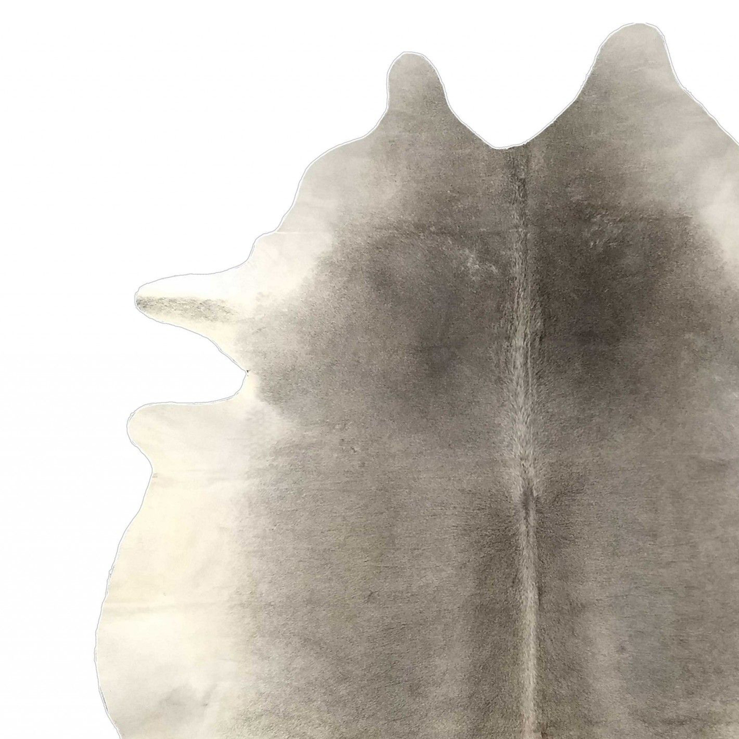 6 Ft Natural Grey Brindled Cowhide Rug - Image 3