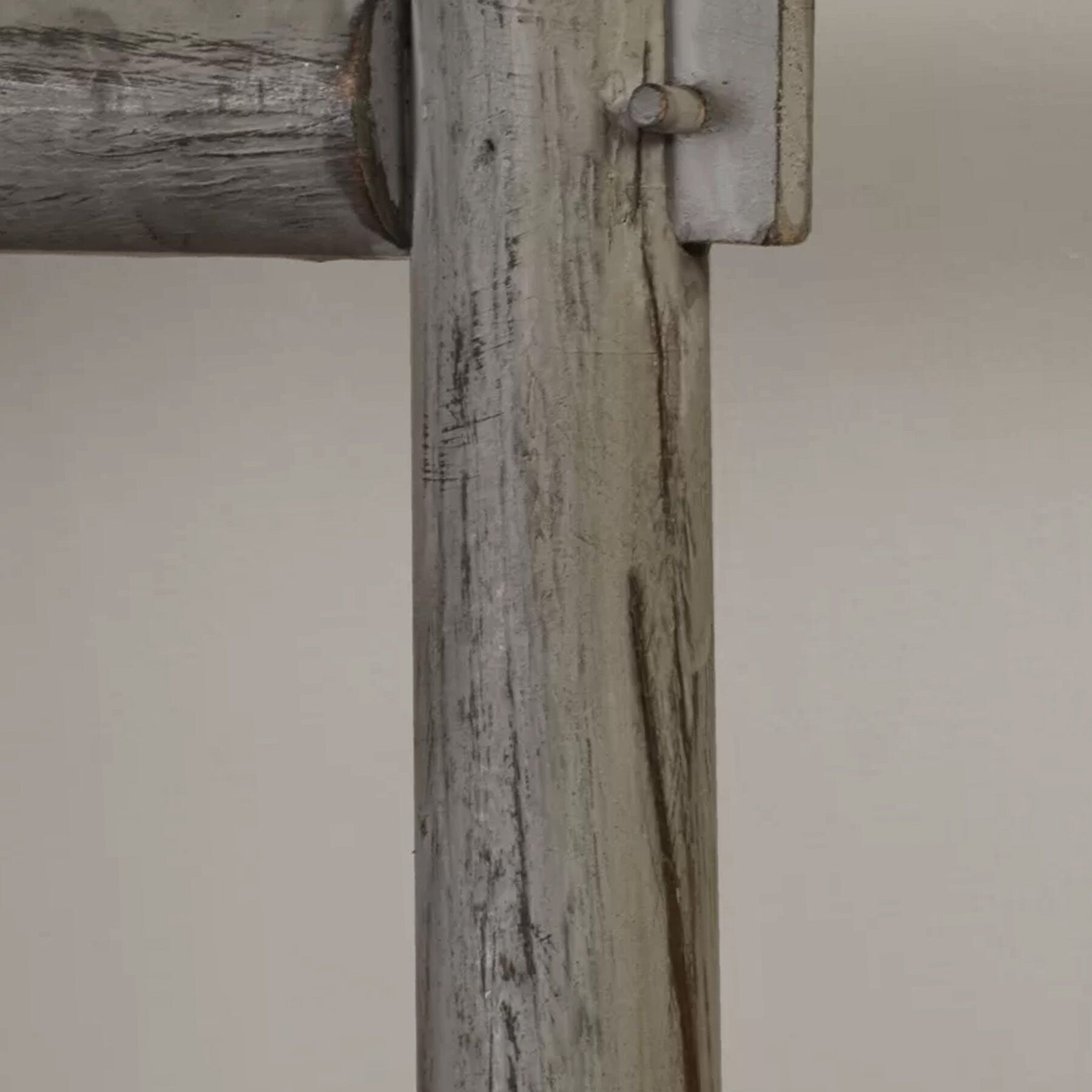 54 x 1.5 x 59 Gray Wood Blanket Rack Screen - Image 3