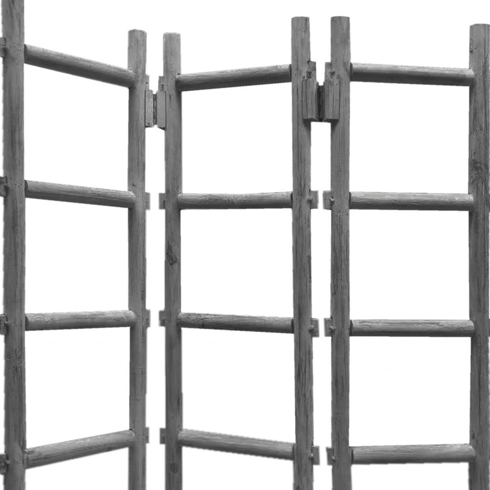 54 x 1.5 x 59 Gray Wood Blanket Rack Screen - Image 5