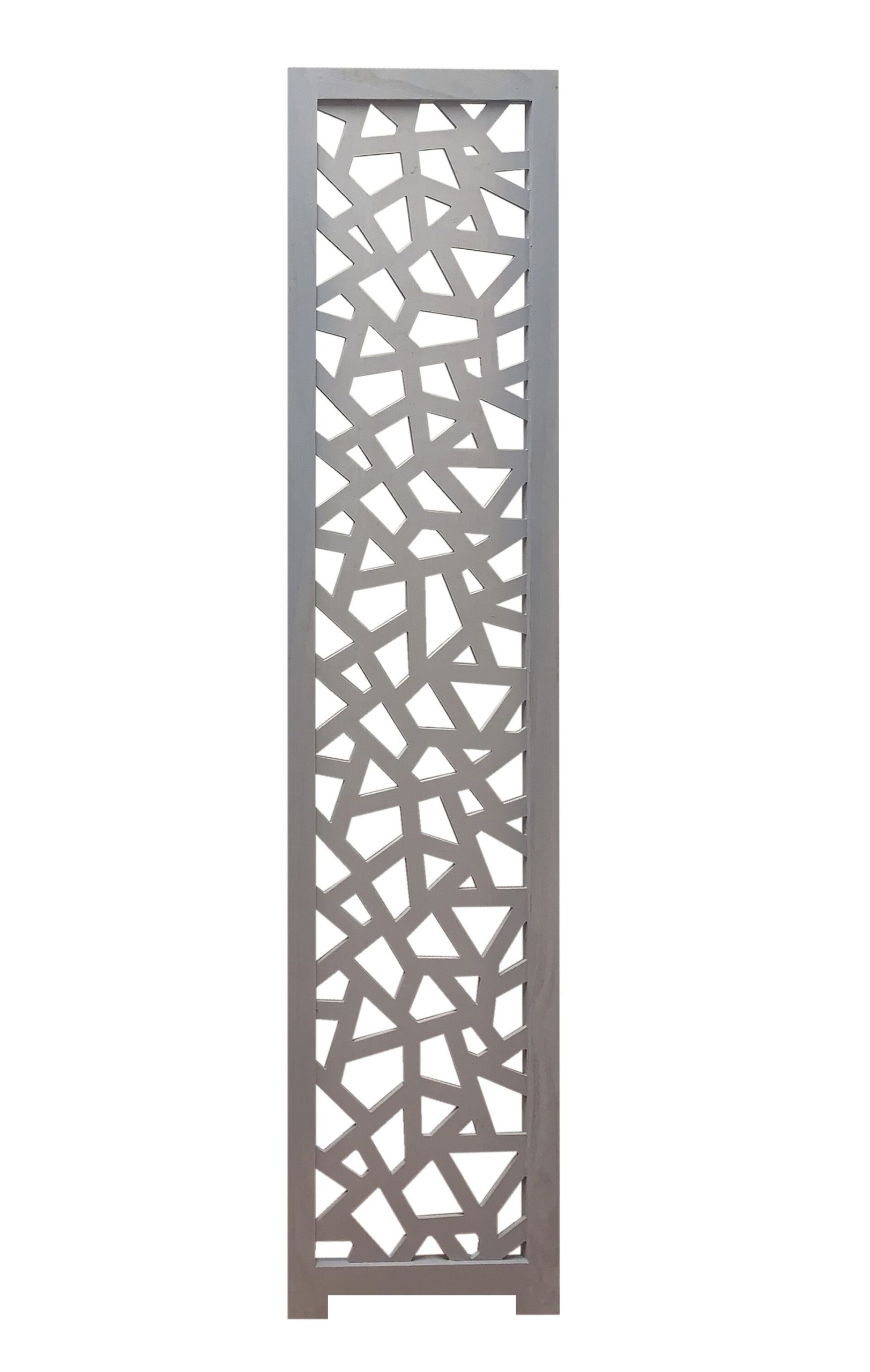 67 x 1.5 x 50 Gray Wood Screen - Image 2