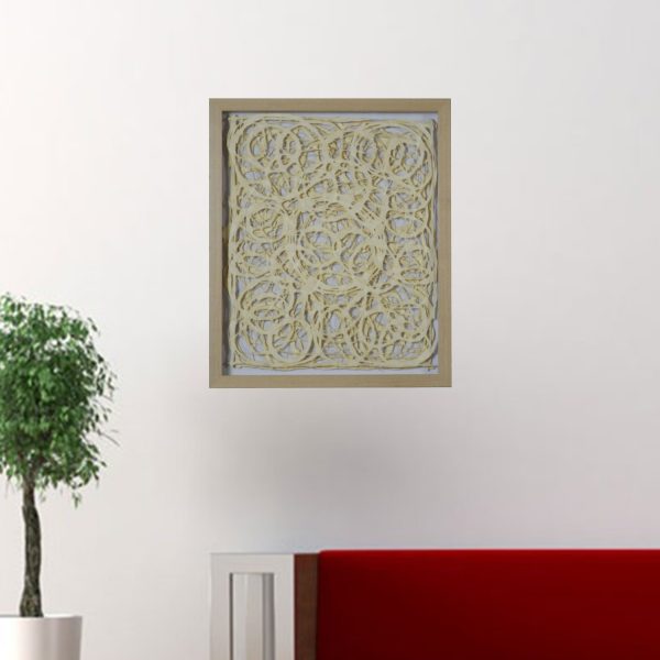 Abstract Paper Circles Shadow Box Wall Art - Image 3