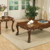 36" X 54" X 20" Cherry Oak Wood Poly Resin Coffee Table - Image 2