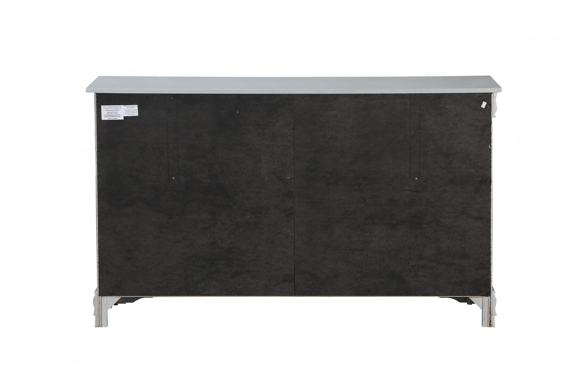 18" X 60" X 34" Platinum Wood Dresser - Image 3