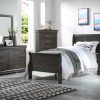 41" X 85" X 47" Dark Gray Wood Twin Bed - Image 3