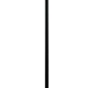 Black Metal LED Touch Floor Lamp