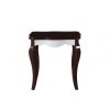 24" X 22" X 24" Walnut White Wood End Table - Image 3