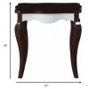 24" X 22" X 24" Walnut White Wood End Table - Image 5
