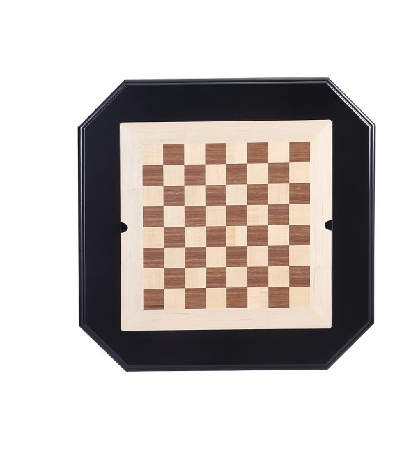 28" X 28" X 30" Black Wood Poly-Resin Game Table - Image 2
