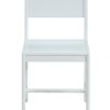 Classic White Wooden Stationary Chair - Image 2