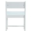 Classic White Wooden Stationary Chair - Image 3